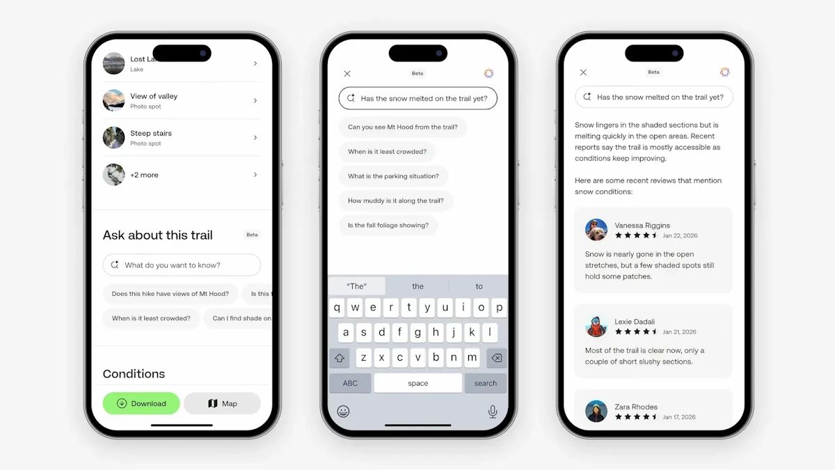 AllTrails introduces Apple Intelligence to help hikers