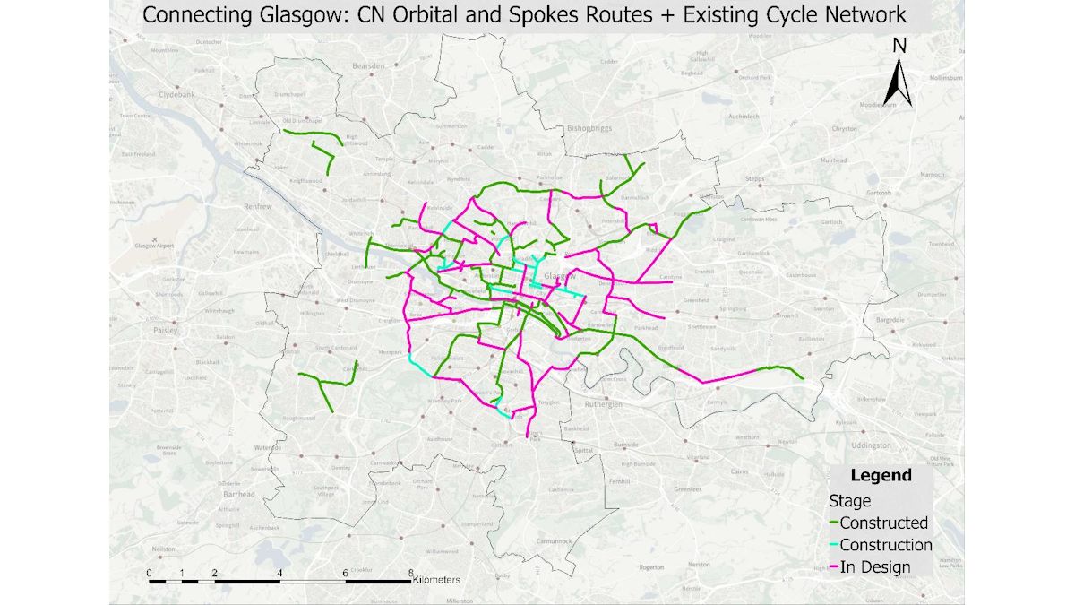 Glasgow to prioritise 54km of new safer walking and cycling routes