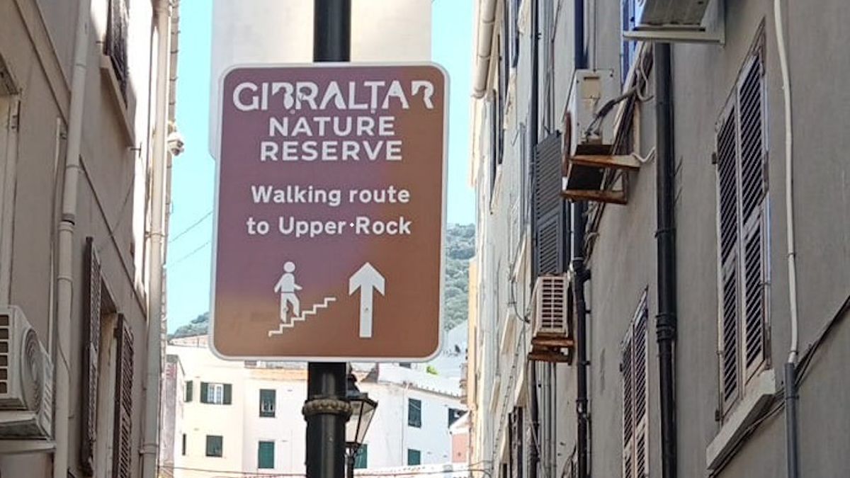 New walking signs in Gibraltar